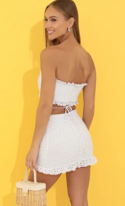 LUCY IN THE SKY Two-Piece Sets|Tops^Alba Two Piece Set In White