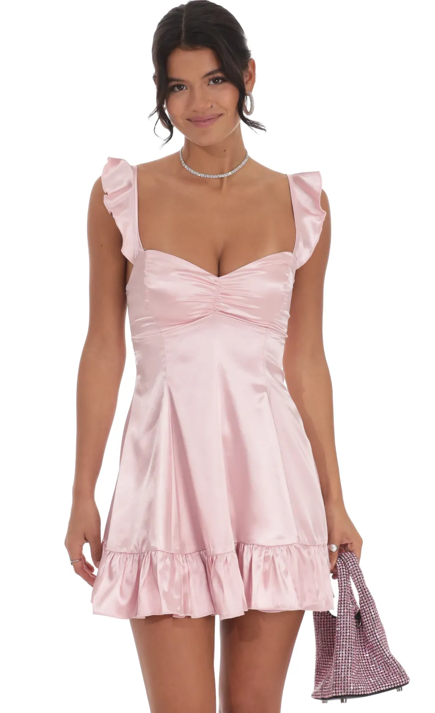 LUCY IN THE SKY Mini Dresses^A-Line Dress In Pink