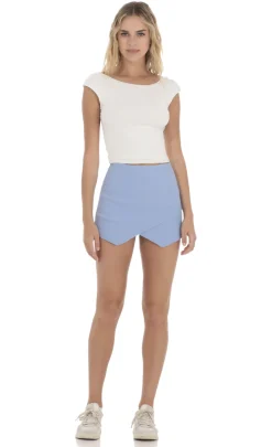 LUCY IN THE SKY Skirts|Shorts^Asymmetric Skort In Blue