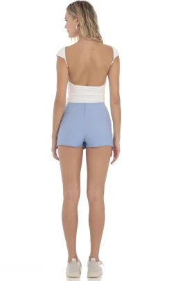 LUCY IN THE SKY Skirts|Shorts^Asymmetric Skort In Blue