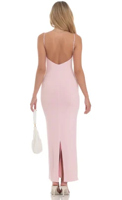 LUCY IN THE SKY Maxi Dresses^Bodycon Maxi Dress In Pink