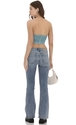 LUCY IN THE SKY Jeans^Bootleg Light Wash Denim Jeans