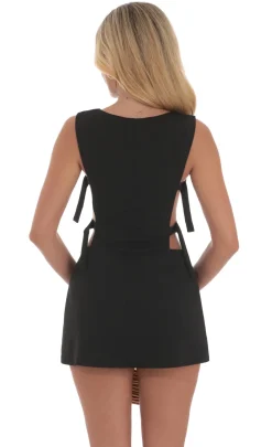 LUCY IN THE SKY Mini Dresses^Buckle Cutout Dress In Black