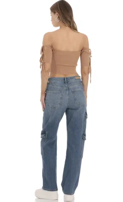 LUCY IN THE SKY Jeans^Cargo Denim Jeans