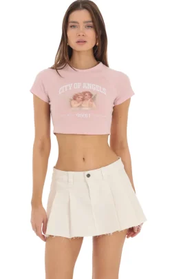 LUCY IN THE SKY T-Shirts^City Of Los Angeles Graphic T-Shirt In Pink