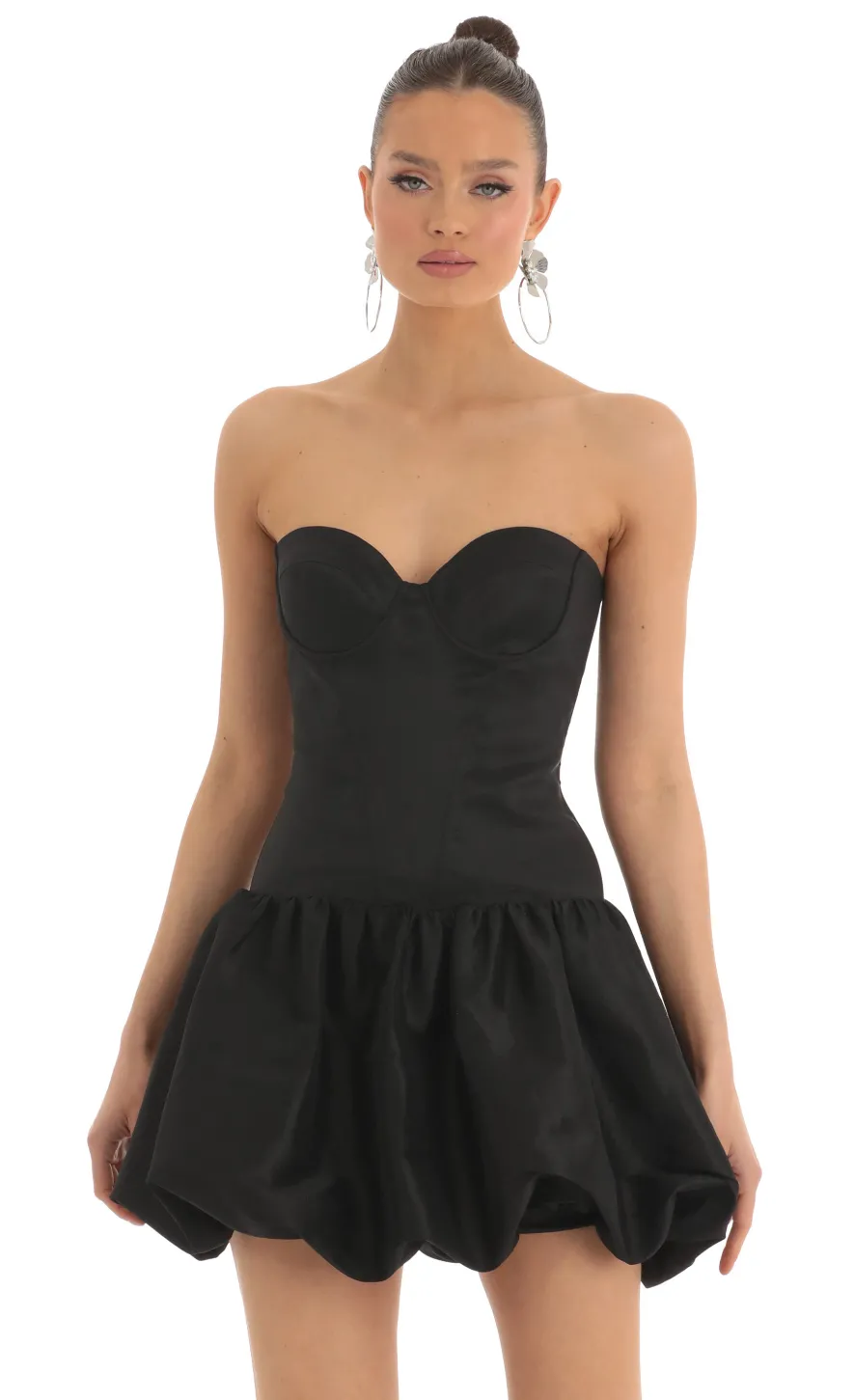 LUCY IN THE SKY Mini Dresses^Corset Bubble Dress In Black