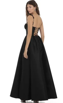 LUCY IN THE SKY Maxi Dresses^Corset Gown Dress In Black