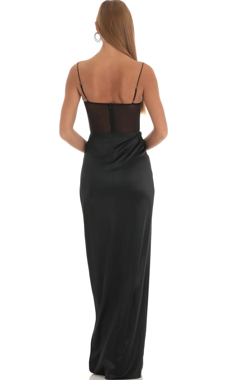 LUCY IN THE SKY Maxi Dresses^Corset Maxi Dress In Black