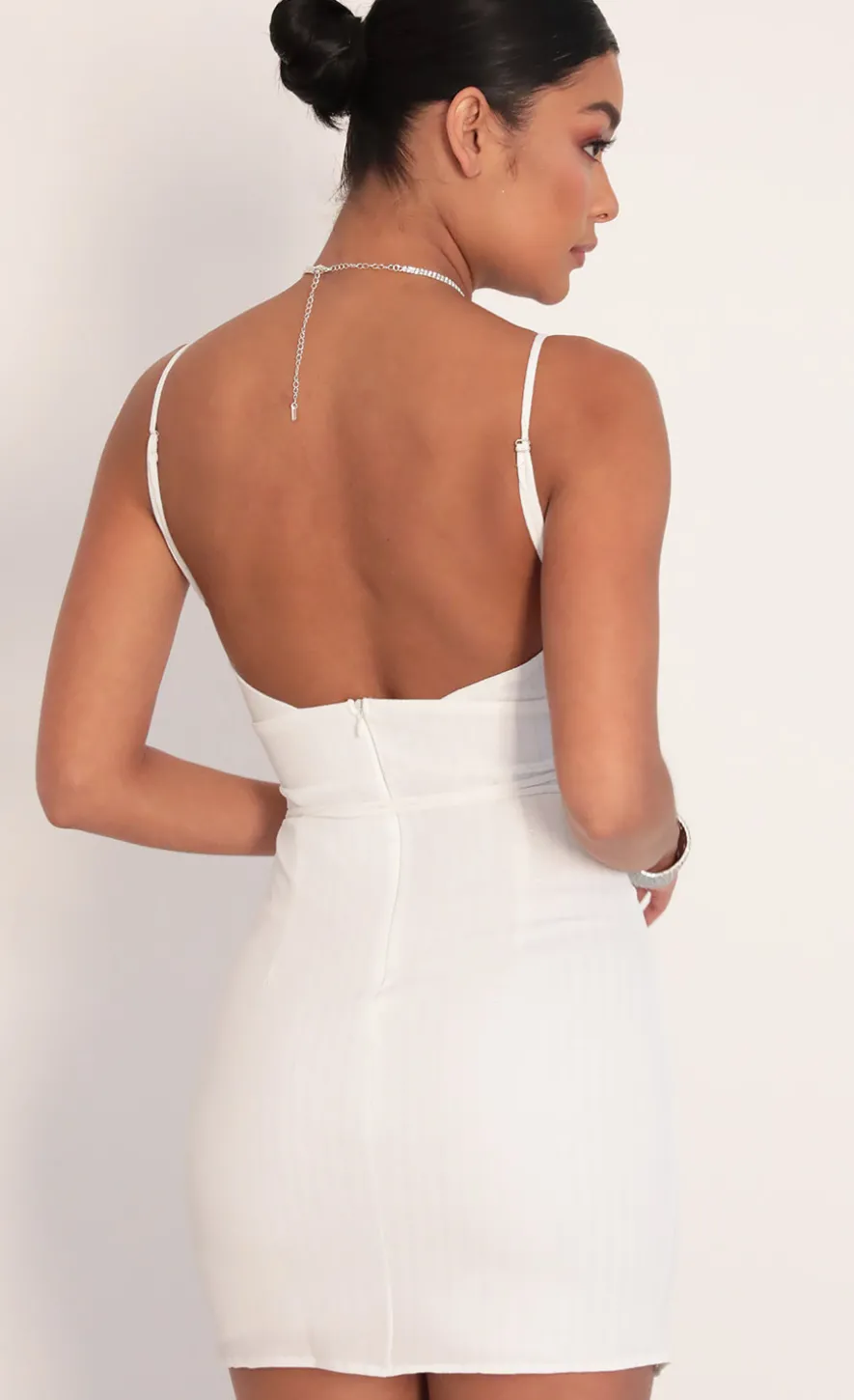 LUCY IN THE SKY Mini Dresses^Crossed Hearts Dress In White