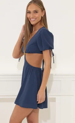 LUCY IN THE SKY Mini Dresses^Cutout Dress In Navy