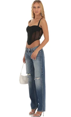 LUCY IN THE SKY Jeans^Distressed Jeans In Denim