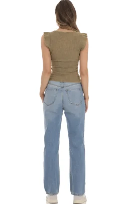LUCY IN THE SKY Jeans^Distressed Jeans In Light Denim