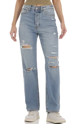 LUCY IN THE SKY Jeans^Distressed Jeans In Light Denim