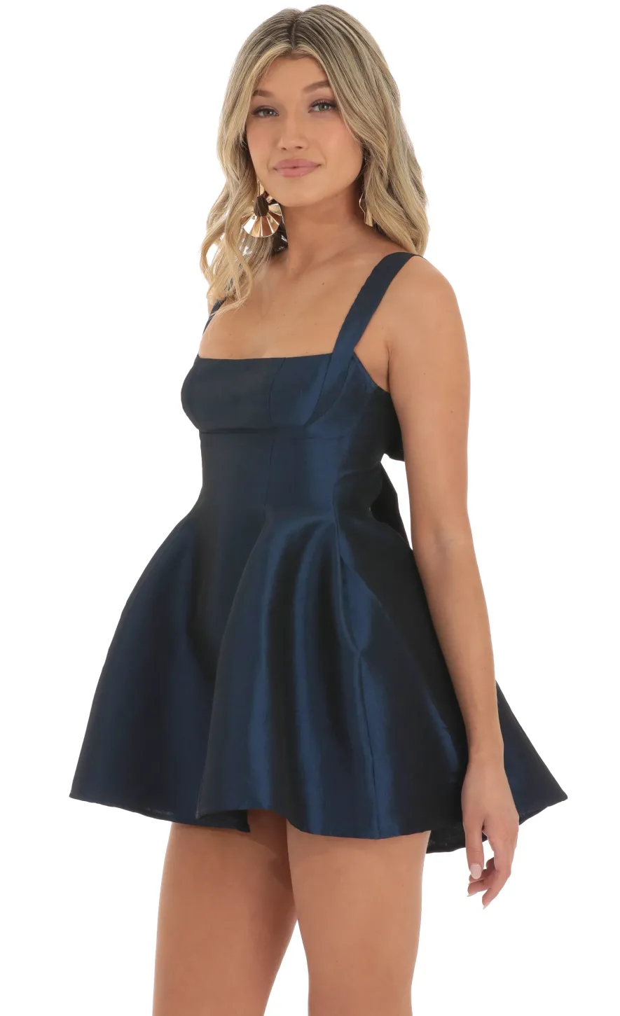 LUCY IN THE SKY Mini Dresses^Fit And Flare Dress In Navy