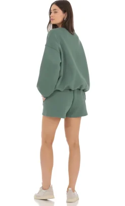 LUCY IN THE SKY Shorts|Loungewear^Fleece Sweat Shorts In Hunter