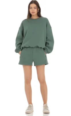 LUCY IN THE SKY Shorts|Loungewear^Fleece Sweat Shorts In Hunter