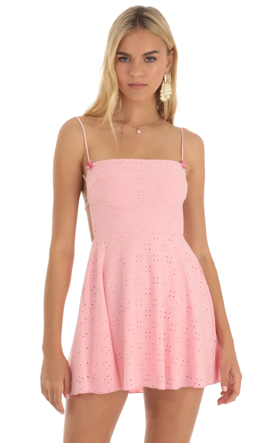 LUCY IN THE SKY Mini Dresses^Floral A Line Dress In Pink