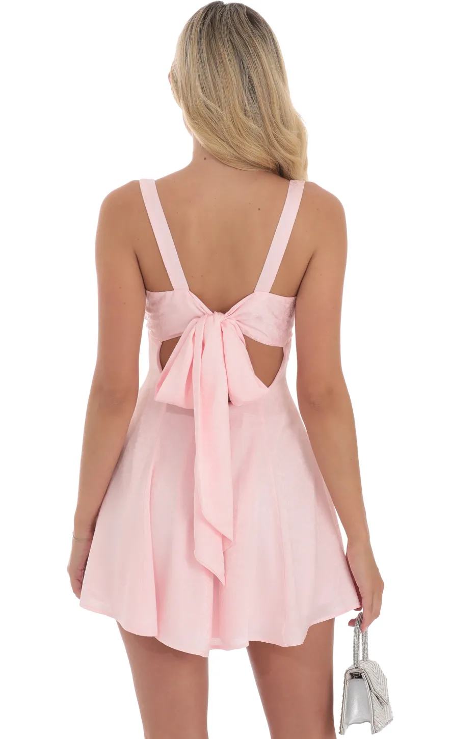 LUCY IN THE SKY Mini Dresses^Floral Jacquard A-Line Dress In Pink