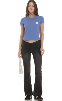 LUCY IN THE SKY T-Shirts^Heart Beverly Hills T-Shirt In Blue