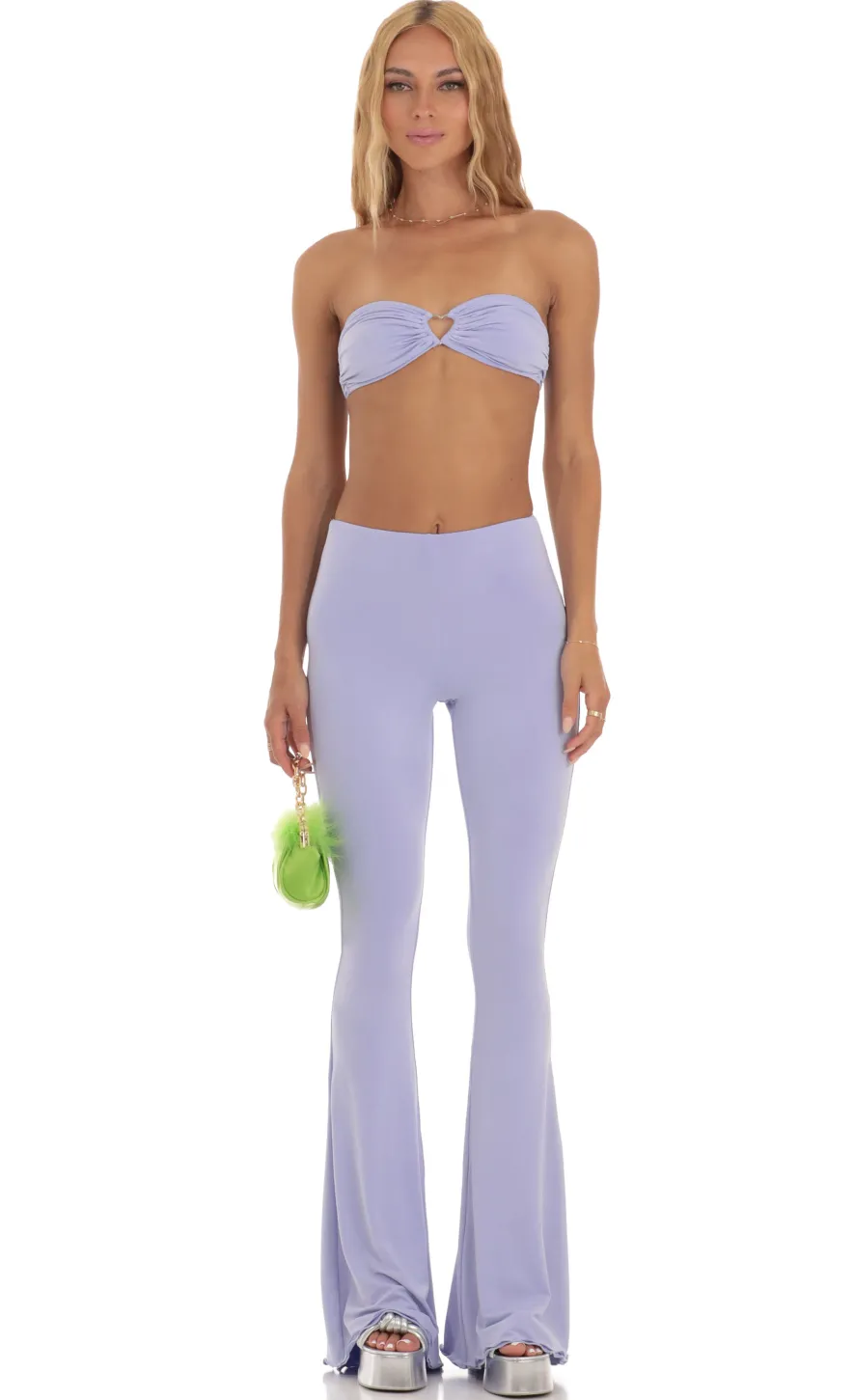 LUCY IN THE SKY Two-Piece Sets|Pants^Heart Two Piece Set In Lavender