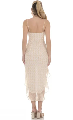 LUCY IN THE SKY Mini Dresses^High Low Ruffle Floral Dress In Yelllow