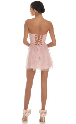 LUCY IN THE SKY Mini Dresses^Julia Sequin A-Line Dress In Pink