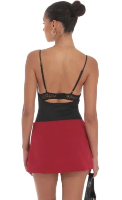 LUCY IN THE SKY Bodysuits^Lace Bust Bodysuit In Black