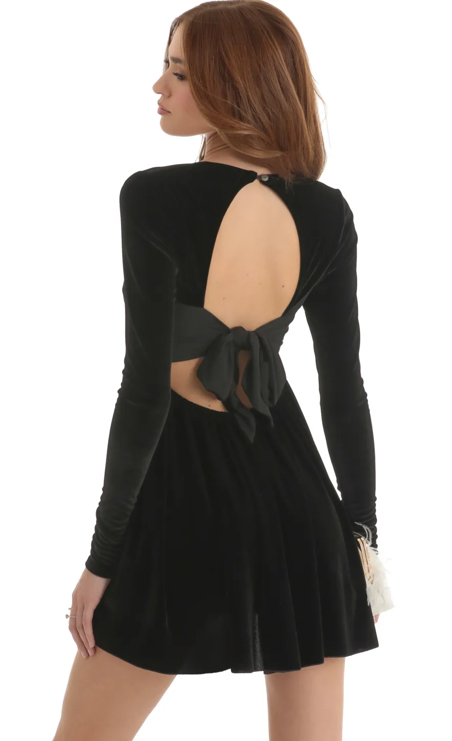LUCY IN THE SKY Mini Dresses^Long Sleeve Baby Doll Dress In Black