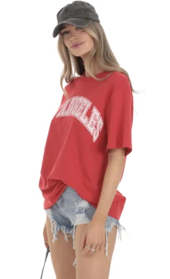 LUCY IN THE SKY T-Shirts^Los Angeles T-Shirt In Red