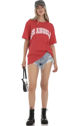 LUCY IN THE SKY T-Shirts^Los Angeles T-Shirt In Red