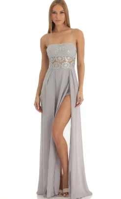 LUCY IN THE SKY Maxi Dresses^Maxi Dress In Grey