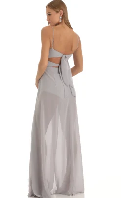 LUCY IN THE SKY Maxi Dresses^Maxi Dress In Grey