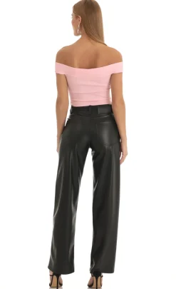 LUCY IN THE SKY Bodysuits^Mesh Illusion Bodysuit In Pink