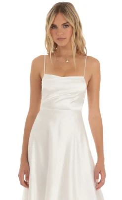 LUCY IN THE SKY Midi Dresses^Midi Dress In White