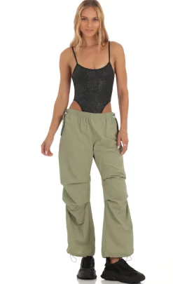 LUCY IN THE SKY Bodysuits^Nyx Shimmer Bodysuit In Black