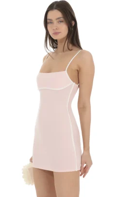 LUCY IN THE SKY Mini Dresses^Outline Bodycon Dress In Pink