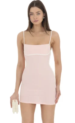LUCY IN THE SKY Mini Dresses^Outline Bodycon Dress In Pink