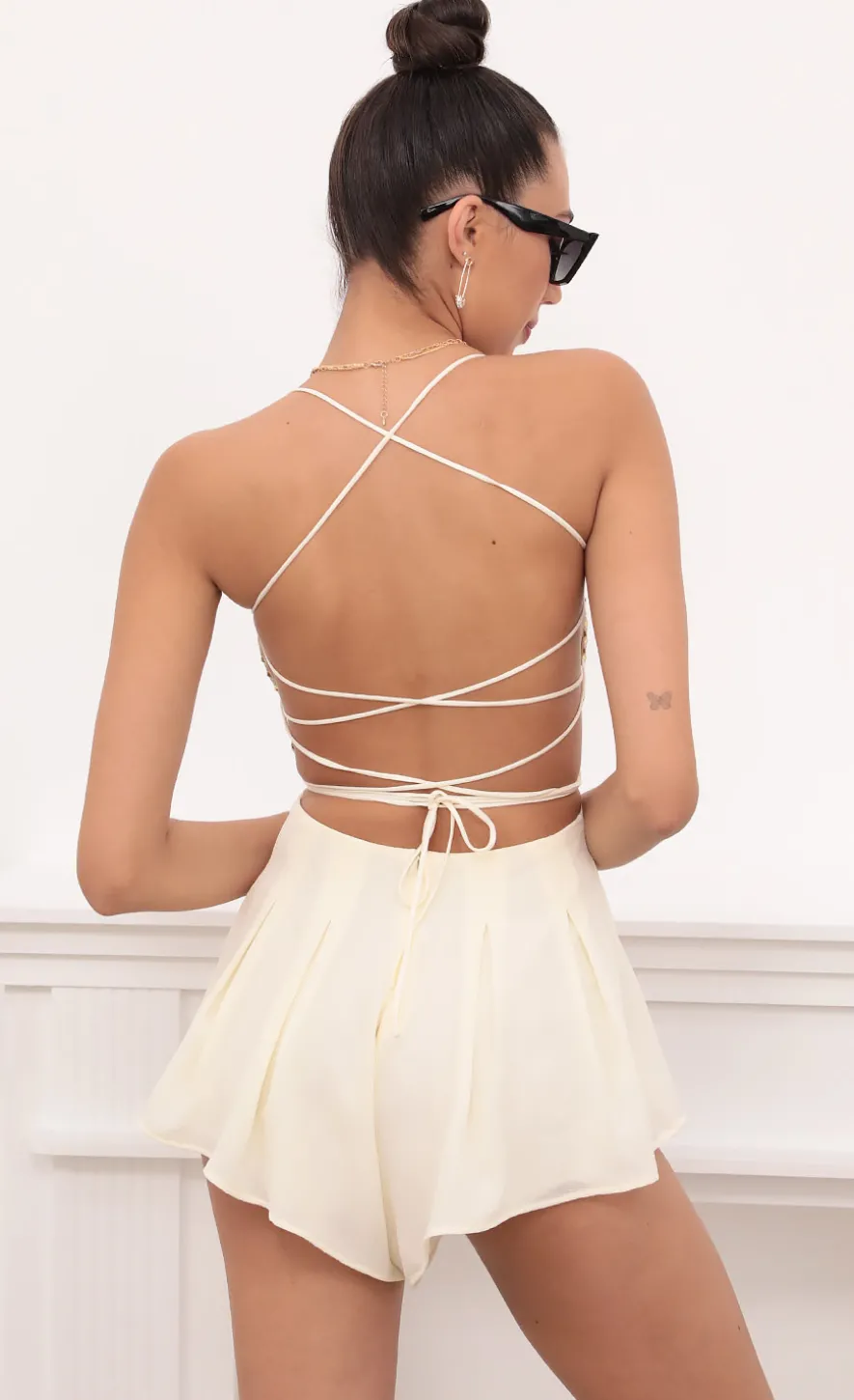 LUCY IN THE SKY Rompers^Paisley Romper In Gold