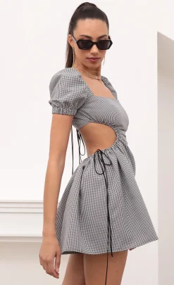 LUCY IN THE SKY Mini Dresses^Puff Sleeve In Gingham