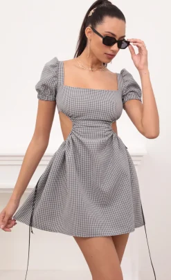 LUCY IN THE SKY Mini Dresses^Puff Sleeve In Gingham
