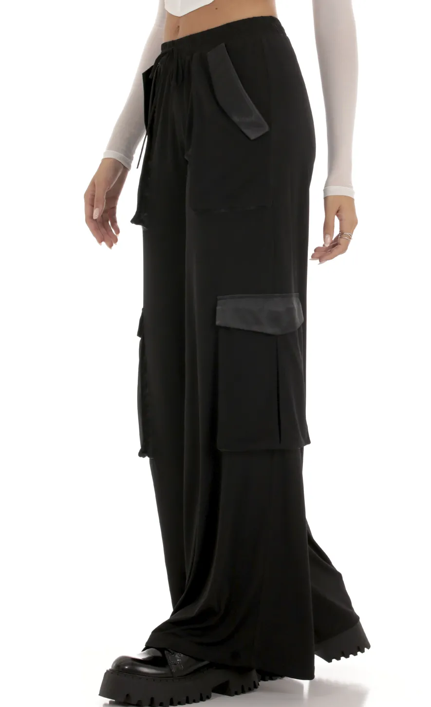 LUCY IN THE SKY Pants^Relaxed Cargo Pants In Black