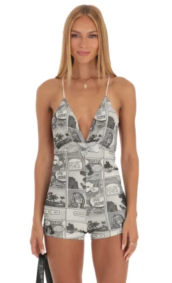 LUCY IN THE SKY Rompers^Romper In Comics Print