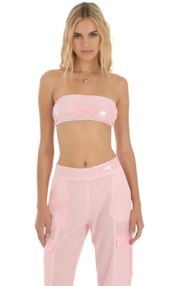 LUCY IN THE SKY Two-Piece Sets|Pants^Sequin Two Piece Set In Pink