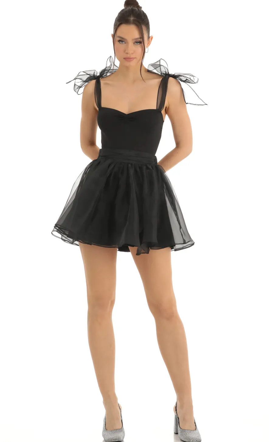 LUCY IN THE SKY Two-Piece Sets^Skater Skirt In Black