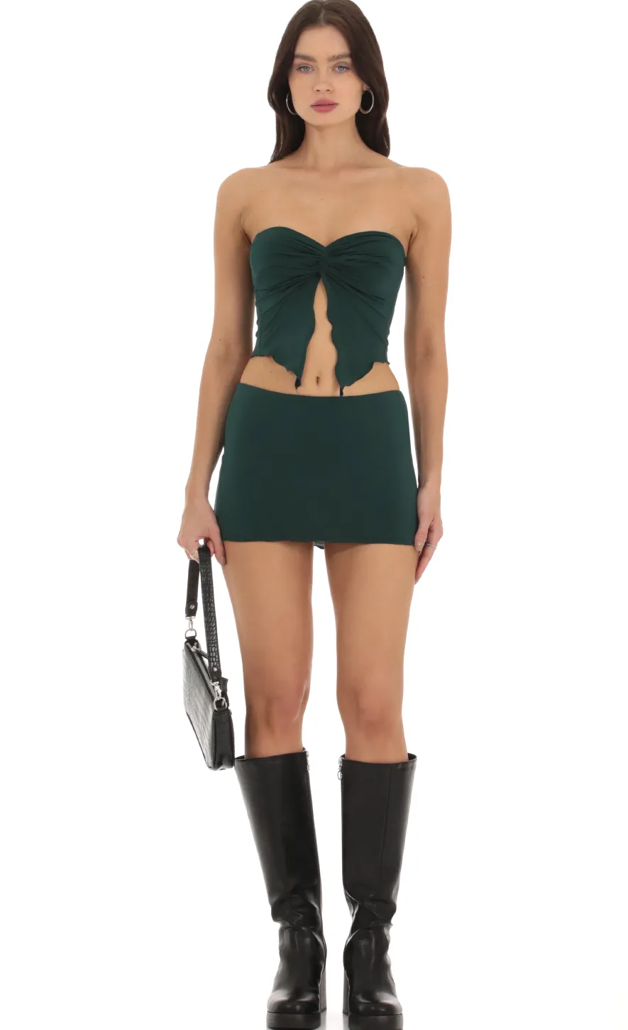 LUCY IN THE SKY Two-Piece Sets^Strapless Twist Two Piece Set