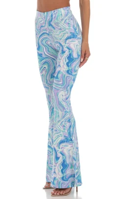 LUCY IN THE SKY Two-Piece Sets|Pants^Swirl Two Piece Set In Blue