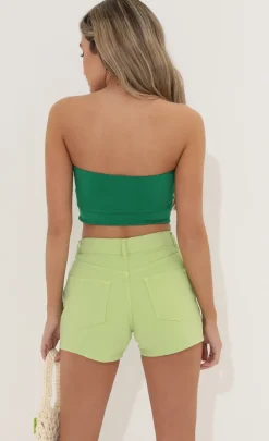 LUCY IN THE SKY Tops^Tube Top In Green