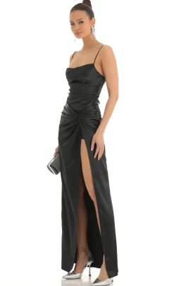 LUCY IN THE SKY Maxi Dresses^Twist Maxi Dress In Black