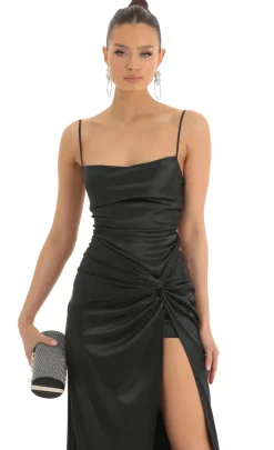 LUCY IN THE SKY Maxi Dresses^Twist Maxi Dress In Black