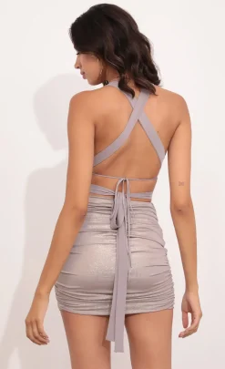 LUCY IN THE SKY Two-Piece Sets^Two Piece In Grey Shimmer